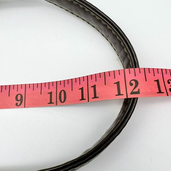 Thirty-One Shoulder Bag Brown Mandala Leather Straps Zip Closure - Picture 11 of 11